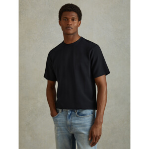 REISS WICK Textured Crew Neck T Shirt